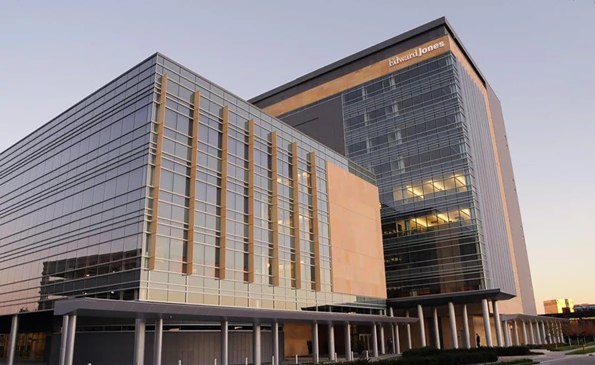  A full view of an Edward Jones office building.
