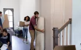 couple moving into a home 